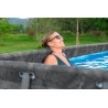 Bestway - Piscina APX 365 Rettangolare 732x366x132 Color Marmo Scuro 561KG