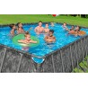 Bestway - Piscina APX 365 Rettangolare 732x366x132 Color Marmo Scuro 561KG