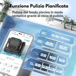 WYBOT S2PRO - Robot pulitore a batteria con stazione di ricarica a bordo piscina