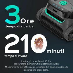 WYBOT S2PRO - Robot pulitore a batteria con stazione di ricarica a bordo piscina