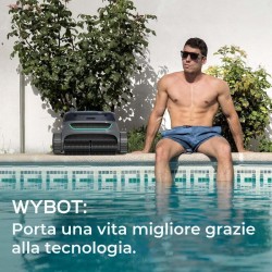WYBOT S2PRO - Robot pulitore a batteria con stazione di ricarica a bordo piscina