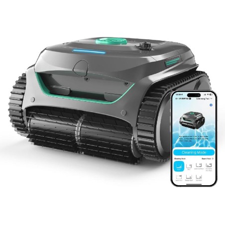 WYBOT C2 - Robot Pulitore Senza Fili a Batteria doppia filtrazione, fino a 180 minuti per Piscina