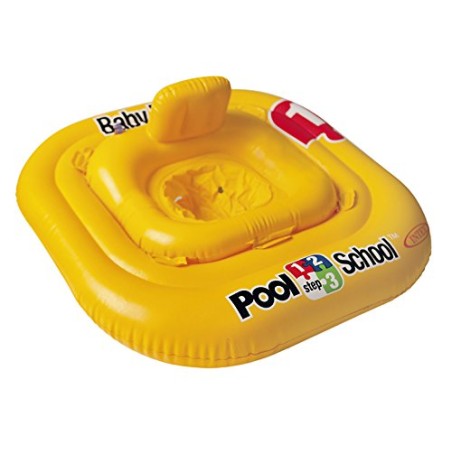 Intex 56587EU - Salvagente Mutandina Pool School Quadrato, Vinile, Giallo, 79x79 cm