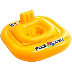 Intex 56587EU - Salvagente Mutandina Pool School Quadrato, Vinile, Giallo, 79x79 cm