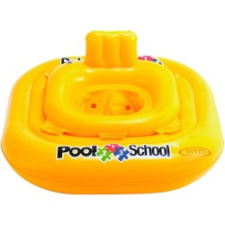 Intex 56587EU - Salvagente Mutandina Pool School Quadrato, Vinile, Giallo, 79x79 cm