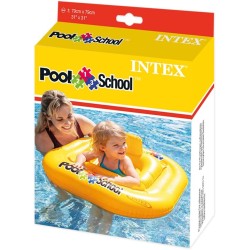 Intex 56587EU - Salvagente Mutandina Pool School Quadrato, Vinile, Giallo, 79x79 cm