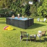 INTEX - PISCINA GRAFITE 400X300X124h RETTANGOLARE 26396