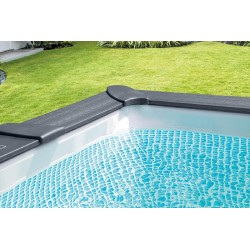 INTEX - PISCINA GRAFITE 400X300X124h RETTANGOLARE 26396