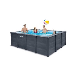 INTEX - PISCINA GRAFITE 400X300X124h RETTANGOLARE 26396