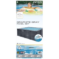 INTEX - PISCINA GRAFITE 400X300X124h RETTANGOLARE 26396