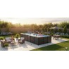 INTEX - PISCINA GRAPHITE GRAY PANEL 600x300x124h RETTANGOLARE 26398