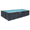 INTEX - PISCINA GRAPHITE GRAY PANEL 600x300x124h RETTANGOLARE 26398