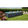 INTEX - PISCINA GRAPHITE GRAY PANEL 600x300x124h RETTANGOLARE 26398