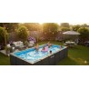 INTEX - PISCINA GRAPHITE GRAY PANEL 600x300x124h RETTANGOLARE 26398