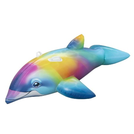 Bestway - Cavalcabile da piscina Dolphin Rainbow Daydream 168m x 66cm 41541