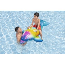 Bestway - Cavalcabile da piscina Dolphin Rainbow Daydream 168m x 66cm 41541