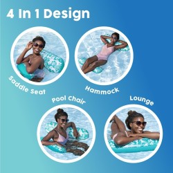 Bestway 4-in-1 Materassino ad amaca Catching Rays 140 m x 87 cm 43839