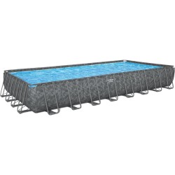 Bestway - Piscina APX 365 Rettangolare 956x488x132 Color Marmo Scuro 561KJ