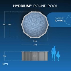 Bestway - Piscina Hydrium 365x122cm con Pompa filtro a Sabbia 56574
