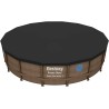Bestway 58249 Telo di Copertura per Piscina Fuori Terra Rotonda da 4.88 m e Hydrium da 460 x 120 cm