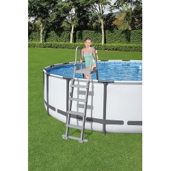 Bestway 58332 Scaletta di sicurezza per piscina Flowclear™ da 1.32 m