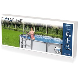 Bestway 58332 Scaletta di sicurezza per piscina Flowclear™ da 1.32 m