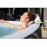 Bestway Idromassaggio Lay-Z-Spa Hollywood Luxe AirJet con luci LED, 4-6 persone, nero effetto marmo 6001F