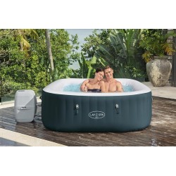 Bestway Idromassaggio Lay-Z-Spa Ibiza 180x180x66cm AirJet, 4-6 persone con EnergySense 6002U