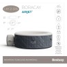 Bestway Idromassagio Lay-Z-Spa gonfiabile Borocay 180x66cm AirJet, 2-4 persone 60175