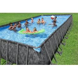Bestway - Piscina APX 365 Rettangolare 956x488x132 Color Marmo Scuro 561KJ