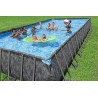 Bestway - Piscina APX 365 Rettangolare 956x488x132 Color Marmo Scuro 561KJ