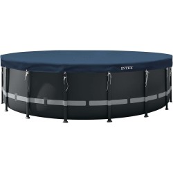 Intex 28084 - Copertura Invernale per Piscine Fuori Terra Rotonde, ⌀ 488 cm