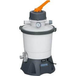 Bestway 56671 Power Steel 488x244x122cm - Piscina Fuori Terra in PVC Rettangolare con Pompa di Filtrazione a Sabbia, Scaletta, 