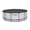 Bestway 56420 Power Steel Pro MAX 366x122cm - Piscina Fuori Terra Rotonda con Pompa di Filtrazione, Scaletta, Telo di Copertura