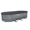 Bestway 56710 Power Steel 549x274x122cm - Piscina Fuori Terra in PVC Ovale con Pompa Di Filtraggio, Scaletta, Telo di Copertura