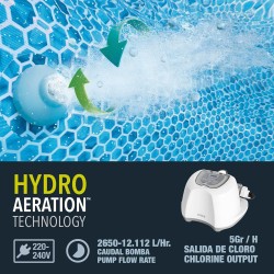 Intex 26668 - CLORINATORE CON SISTEMA ECO - ECOSTERILIZZATORE SALINO PER PISCINE FINO A 26,5m³
