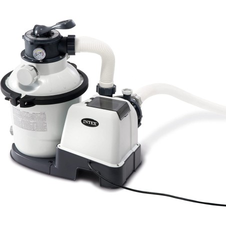 Intex 26644 Pompa a Sabbia - Flusso Acqua: 4.500 l/h, Flusso Sistema: 4.000 l/h