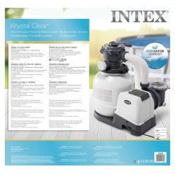 Intex 26648 Pompa a Sabbia - Flusso Acqua: 10.500 l/h, Flusso Sistema: 8.000 l/h