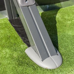 Piscina acciaio GRE Serie ANTRACITE 500x300 h 132 ovale KITPROV508GY