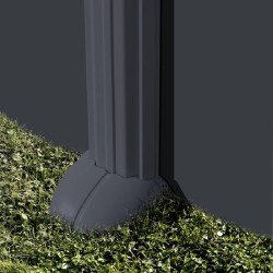 Piscina acciaio GRE Serie ANTRACITE 500x300 h 132 ovale KITPROV508GY