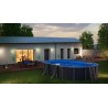 Piscina acciaio GRE Serie ANTRACITE 500x300 h120 ovale KIT500GY