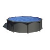 Piscina acciaio GRE Serie ANTRACITE diam. 350 h132 tonda KITPR358GY