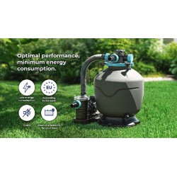 Piscina acciaio GRE Serie ANTRACITE 610x375 h 132 ovale KITPROV618GY