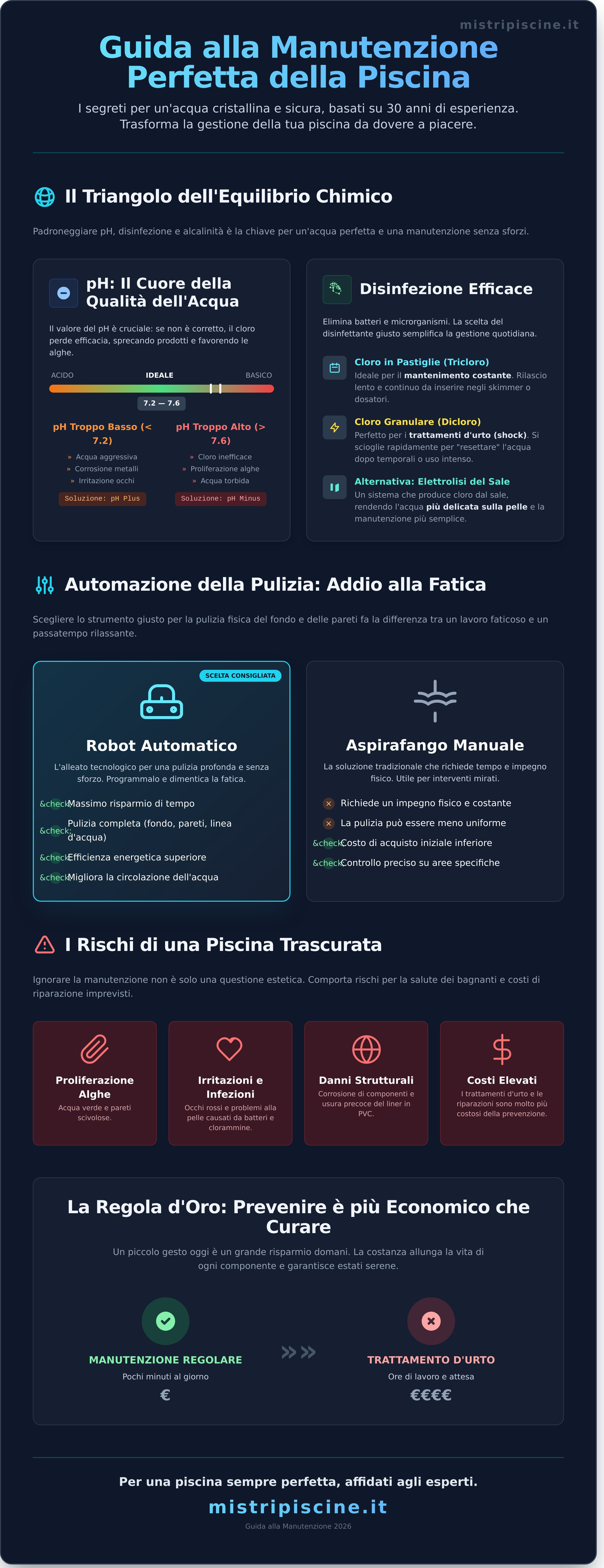 Manutenzione Piscina e Qualità dell'Acqua: Guida Completa 2026