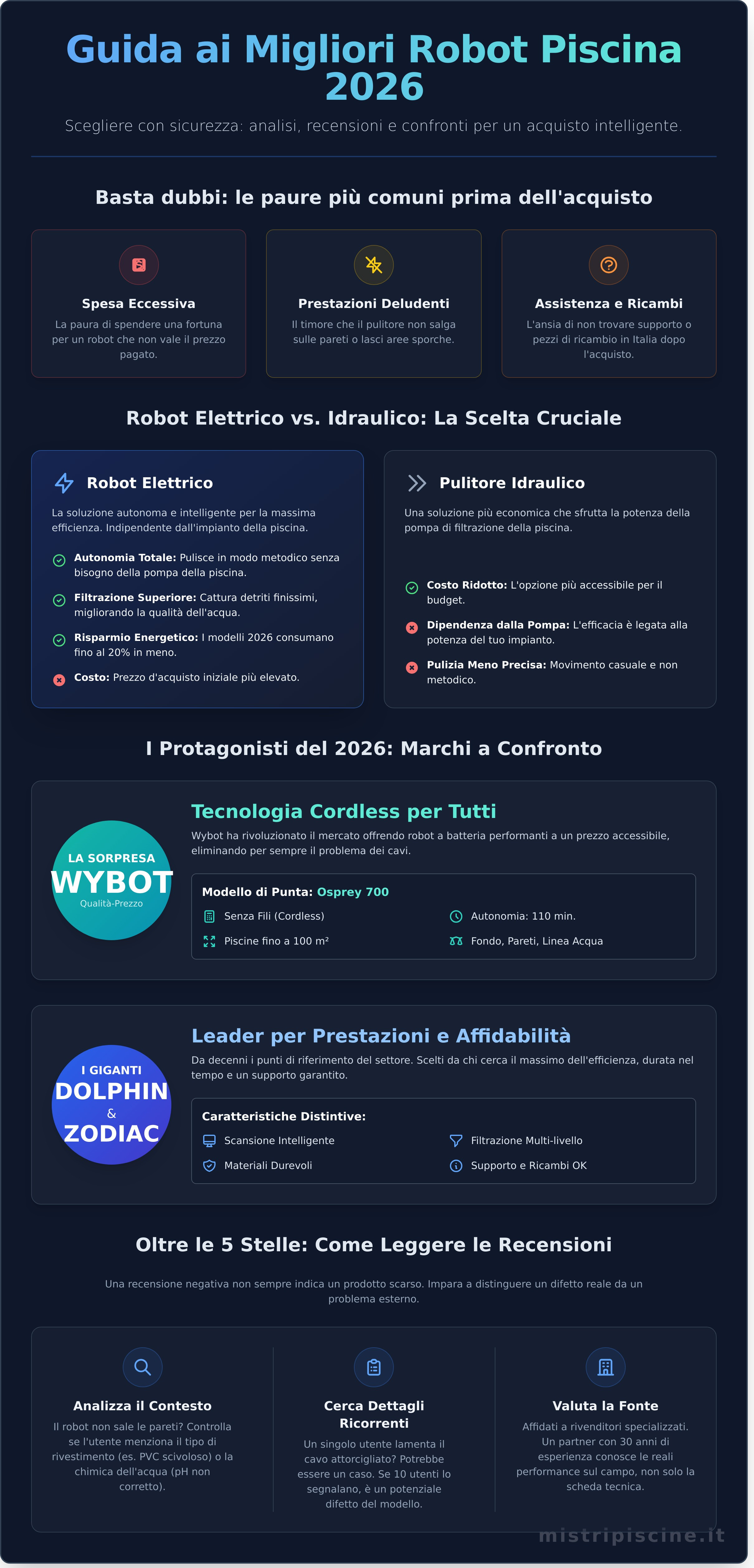 Robot Piscina Recensioni 2026: I Migliori Modelli e Guida alla Scelta
